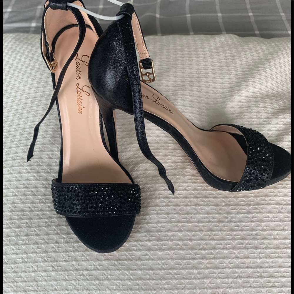NWT Nordstrom Lauren Lorraine Black Sparkle 7.5